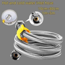 Flexible Tap Hose Connector Tap Pipes Extension Kitchen Bath Shower Tap fixing
