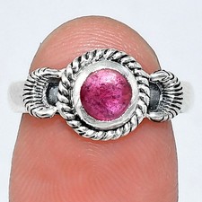 Premium Quality Lab Created Ruby 925 Sterling Silver Ring s.7 Jewelry R-1733