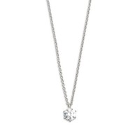 Collier 45Cm - Sterlingsilber - Zirkonia 6 Mm