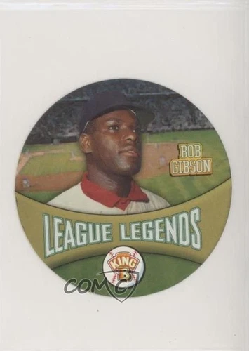 2001 King-B League Legends Discs Food Issue Bob Gibson #18 HOF