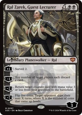 Ral Zarek, Guest Lecturer (M) #97 Secrets of Strixhaven MTG NM