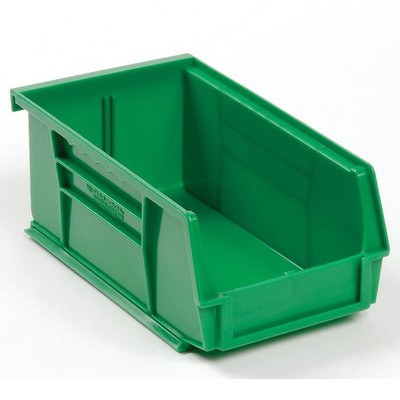 Plastic Stackable Bin 4-1/8 x 7-3/8 x 3 Green Lot of 24