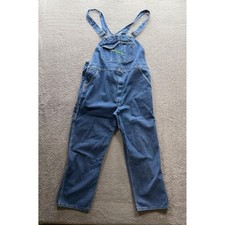 Key Imperial Overalls Men 42x30 Blue Denim Bib Workwear Farm Trucker