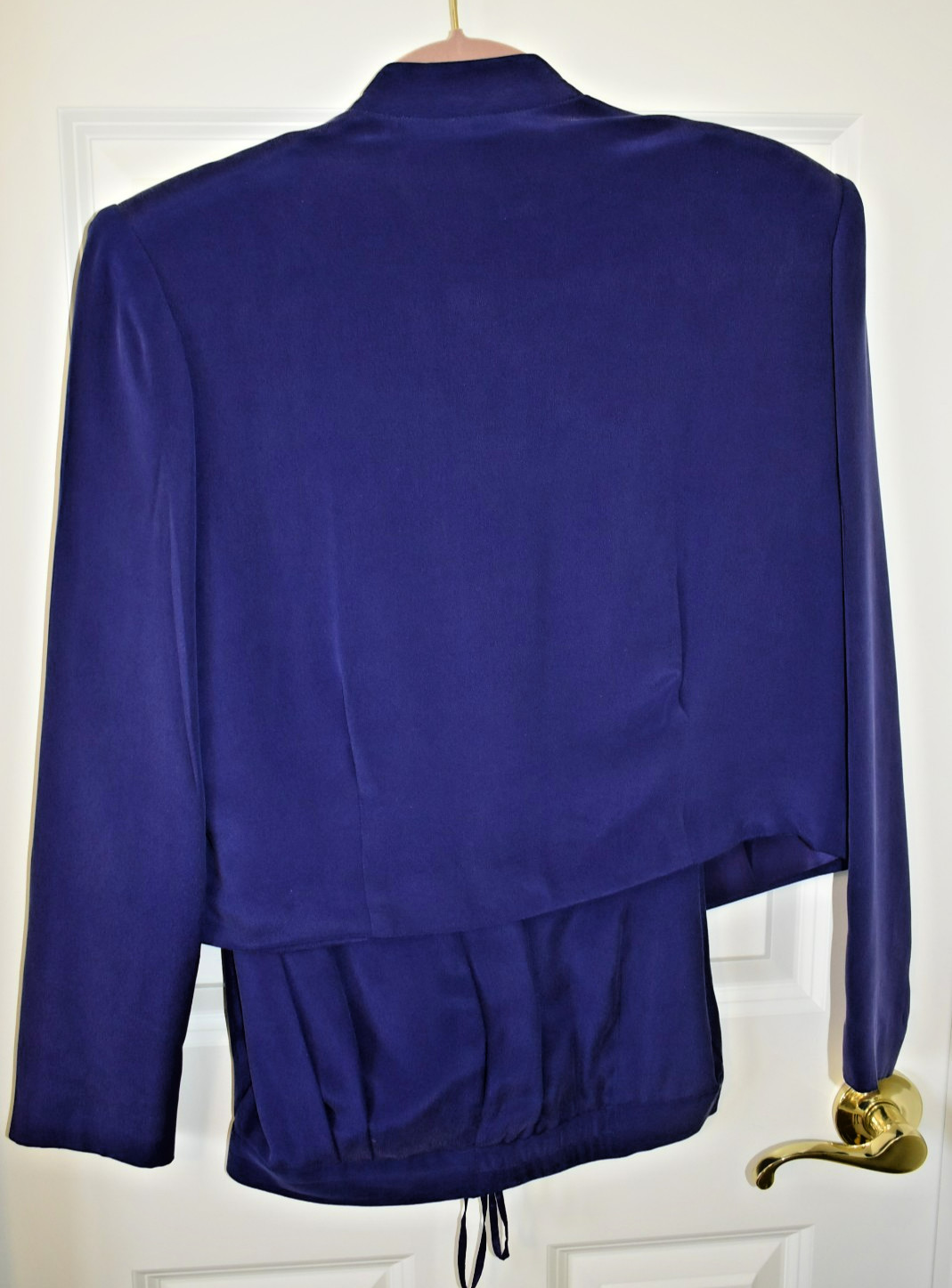 Patrick Collection Iris Purple Silk Pantsuit 10 - image 3