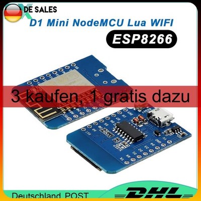 D1 ESP8266 NodeMCU für Arduino Wemos Lua Board Mini WLAN Board DIY Programmie
