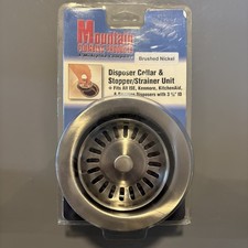 Mountain Plumbing Disposer Collar Stopper Strainer Unit CMT200 Brushed Nickel