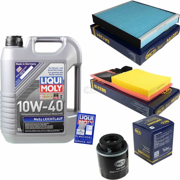 Inspektionskit Filter Liqui Moly ÖL 5L 10W-40 FüR Roomster 5J 1.6-image