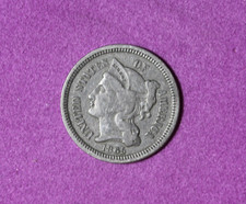 1865- III Three cent nickel -#P33792