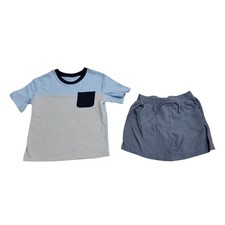 Member's Mark Toddler Boys 2-Piece Drawstring Shorts  Tee Playwear Set 5T 