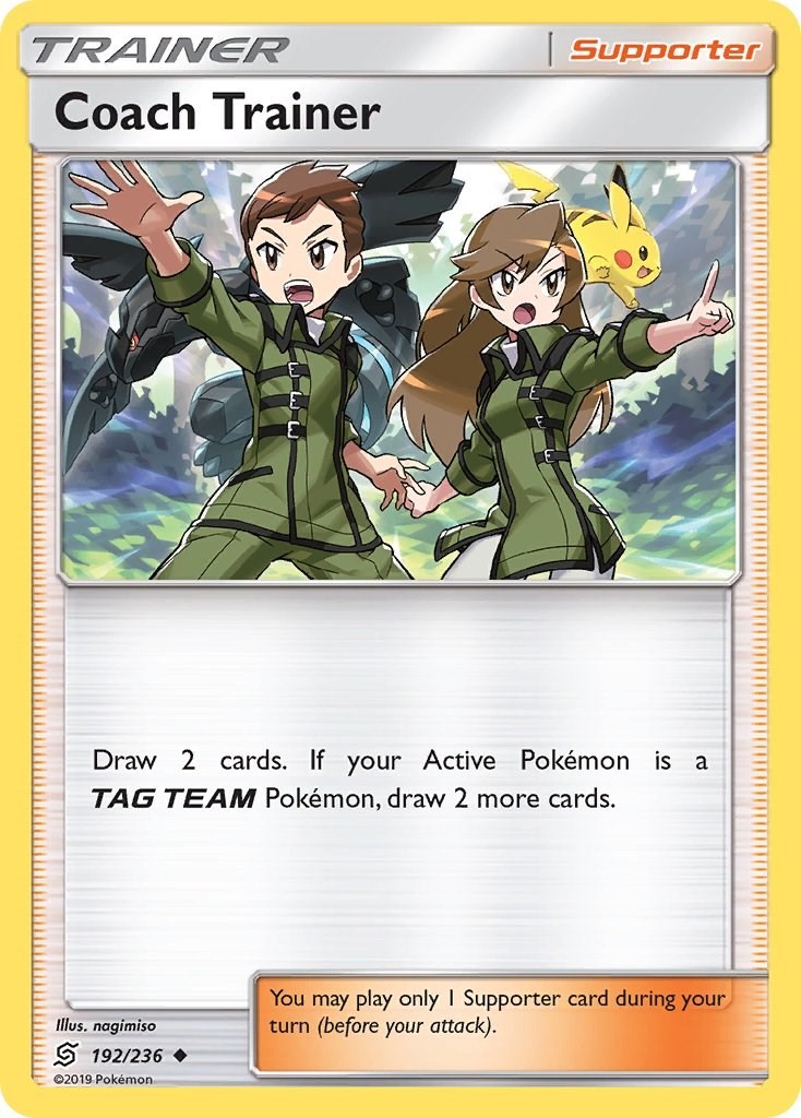 Coach Trainer - [SM11 - 192/236] - LP - Reverse Holofoil - SM - Unified Minds...