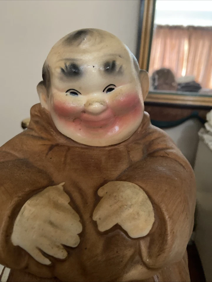 Vintage 1960’s Friar Tuck Cookie Jar. Hair Line Crack On Side. - Image 2 of 4