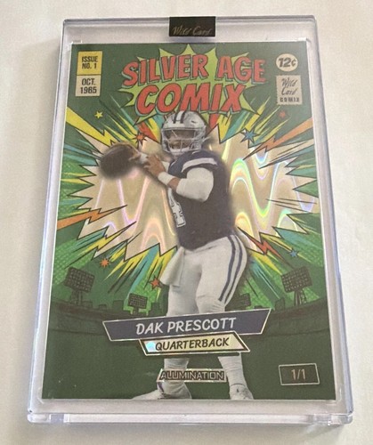 2026 Wild Card Alumination Just the Hits Comix Dak Prescott Cowboys 1/1 Mammoth