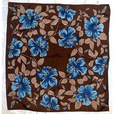 Vintage VERA Neumann Scarf  Sign  Brown