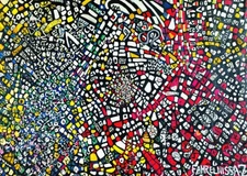 Abstract Mosaic Wall Art Poster - Vibrant Modern Home Decor Modern Art