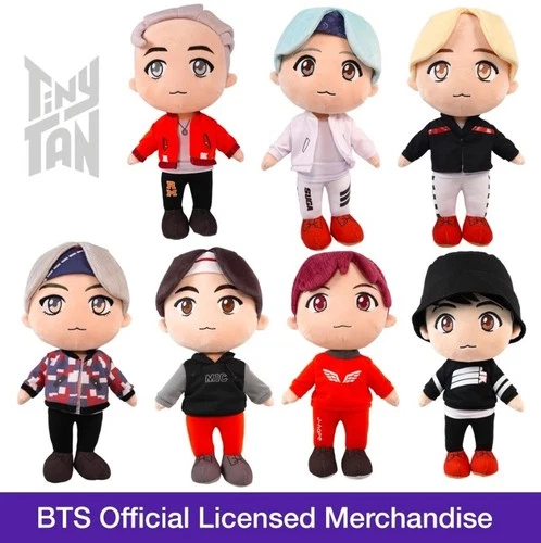 Figura de Peluche Muñeca BTS TinyTAN MIC DROP Regalo Kpop Mercancía Oficial con Licencia