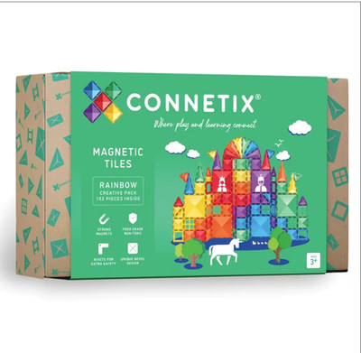 Connetix Rainbow Creative Pack   102-Piece Magnetic Building Set
