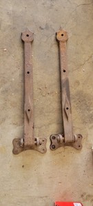 Antique Hinges Set Cast Iron Vintage hinges. 1-pair RARE