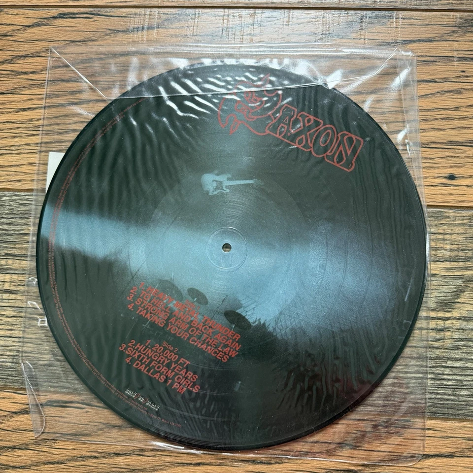 Saxon Strong Arm of the Law LP 2005 Picture Disc Back On Black BOBV011PD NM - Image 2 of 4