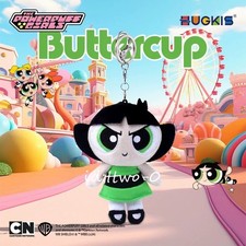 Buttercup The Powerpuff Girls Plush Toy Key Chain Keychain Bag Charm 5" -ft88