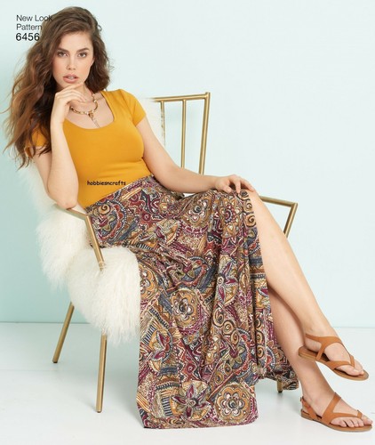 NEW LOOK 6456 MISSES' EASY WRAP SKIRTS IN 4 LENGTHS Sewing pattern Sizes 6 - 18 - Picture 5 of 7