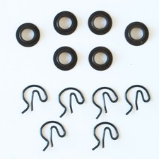 Super 661 Hurst Hardened Tool Steel Shifter Bushings Clips .500 Id Hole Set 6