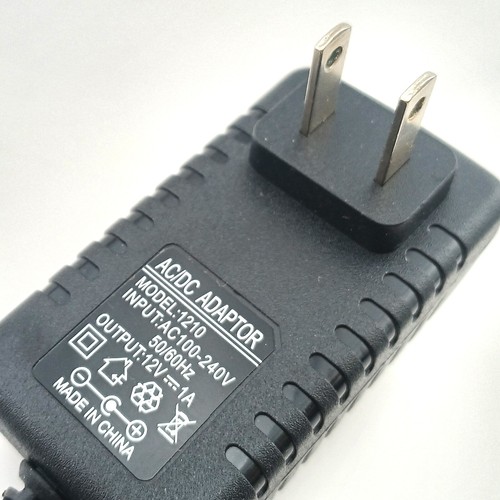 DC 12V 1A Power Supply Adapter 5.5x2.1mm 90 Degree Angle Connector USA CA 2pin - Picture 3 of 5