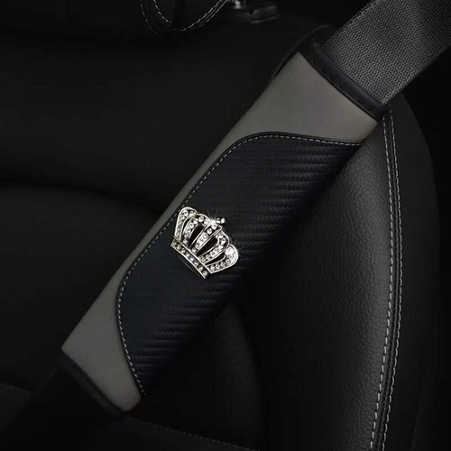 Car Accessories Seat Belt PU Leather Seat Belt Shoulder Cover Comfortable Flash