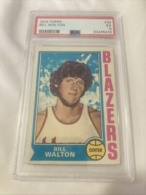 Bill Walton 1974-75 Topps #39 PSA 5 Rookie