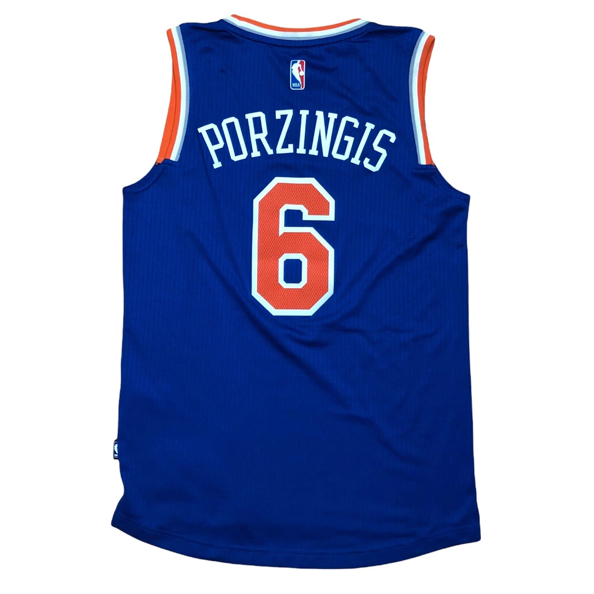 Kristaps Porzingis New York Knicks Adidas Royal Swingman Jersey