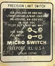 Microswitch 2LS1 Limit Switch