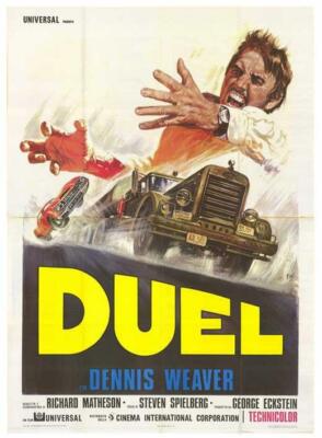 DUEL Movie POSTER 11 x 17 Dennis Weaver, Jacqueline Scott, IB