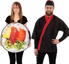 Tigerdoe Halloween Costume - Sushi Costume - Couples Dress-Up Sushi Chef Costume