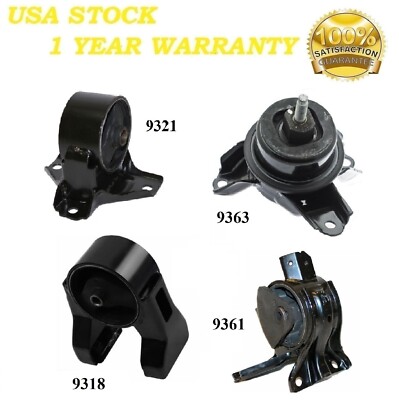 4PCS Motor & Trans Mount FIT 2006-2010 Hyundai Sonata 2.4L
