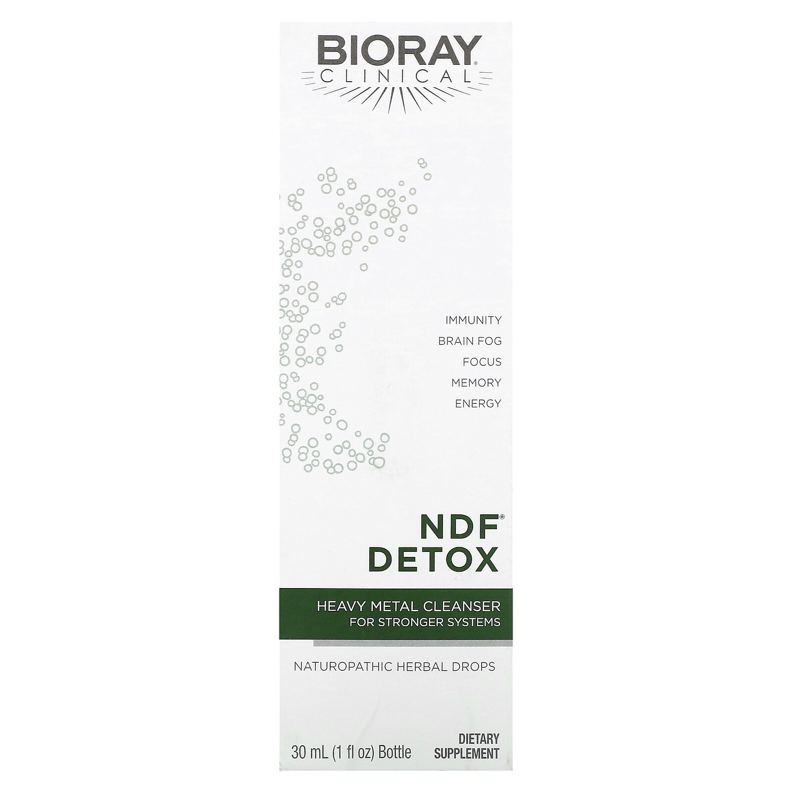 Bioray Inc NDF Natural-Organic-Detox 1 жидкая унция 30 мл Гарантированное качество GMP NSF 15090₽