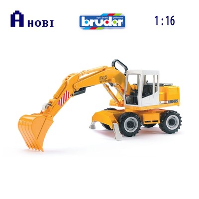 Bruder 1:16 Scale Liebherr Wheeled Excavator Model Toy Suitable For Children 4+