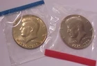 1976 p, d Choice Uncirculated  Kennedy Half Dollar in Mint Cellophane Wrappers
