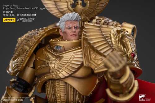 1/18 JOYTOY Warhammer Imperial Fists Rogal Dorn Primarch of 7th legion 7" FIGURE - Picture 11 of 14