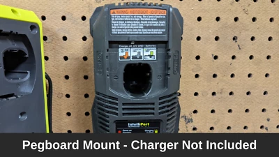 Tool Storage - Pegboard Mount For Ryobi One+ P118 One Plus 18v Battery Charger