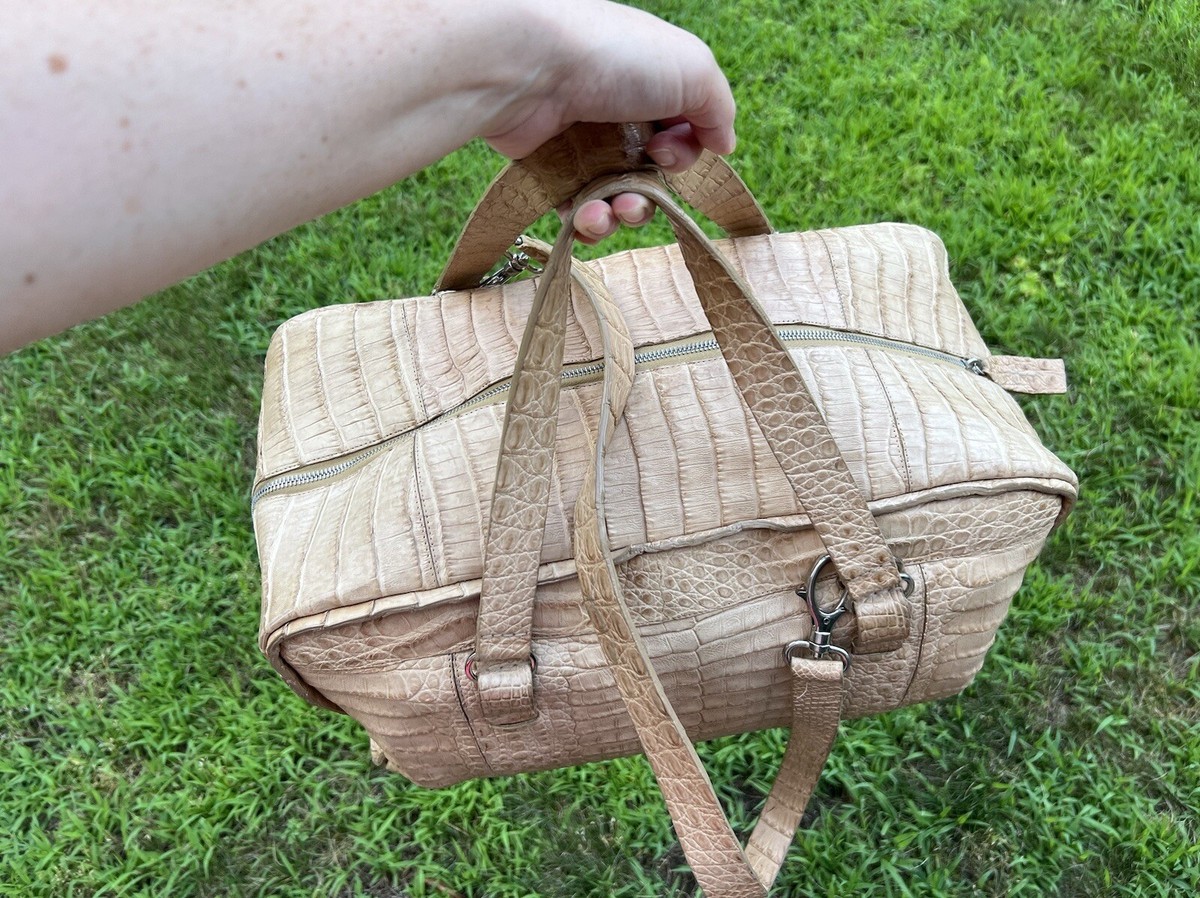 Nancy Gonzalez Tse crocodile Alligator Leather Bag Handbag Duffel