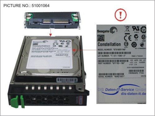 Fujitsu HD SATA 3G 160GB 7,2K HOT PLUG 2,5 BC / 34028443 / S26361-F3601-L160