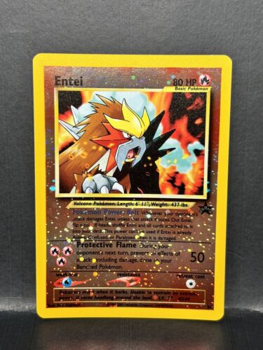 Entei Black Star Promo 34 Movie Reverse Holo 2001 Pokémon TCG Card Nintendo NM - Afbeelding 1 van 5