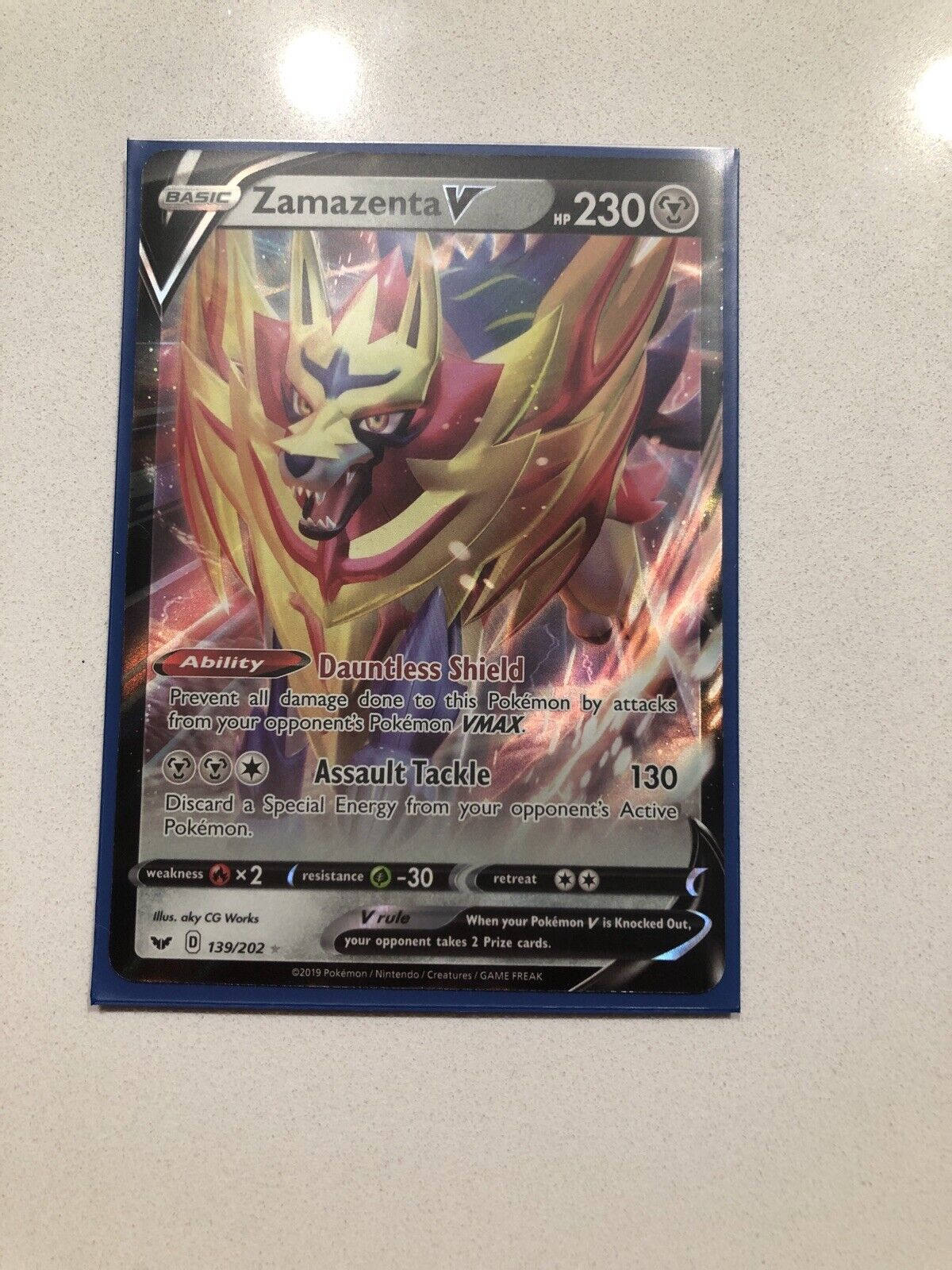 Zamazenta V - Shiny Star V #139 Pokemon Card