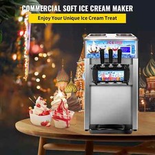 VEVOR 1200W Commercial Ice Cream Machine Countertop Soft Serve Maker Tool 18L/H