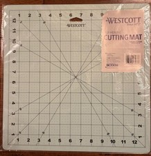 Westcott 13" x 13" Cutting Mat, Self-Healing, 12" Square Grid NEW Sealed
