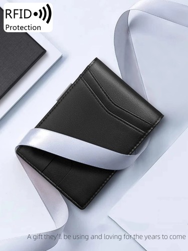 Minimalist men's RFID blocking multi-functional ultra-thin 12-card wallet - Picture 5 of 18