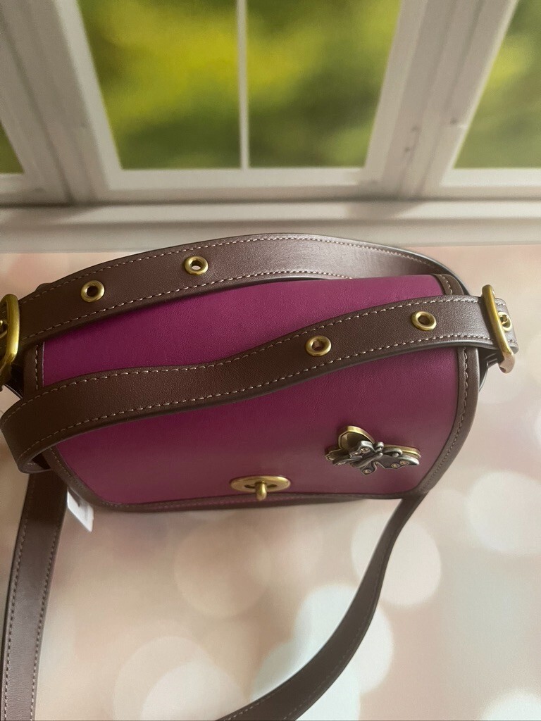 COACH RAMBLER 16 HIBISCUS ColorBlock CROSSBODY 89126 W Butterfly