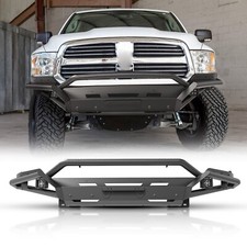 Fit Dodge Ram 1500 2013 2014 2015 2016 2017 2018 Steel Front Bumper Wled Lights