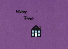 HAPPY HOME die cuts scrapbook cards