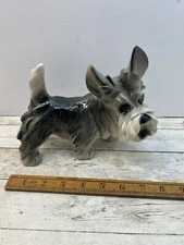 Coopercraft Scottie Dog Figurine Scottish Terrier 7” Long Summerbank Pottery