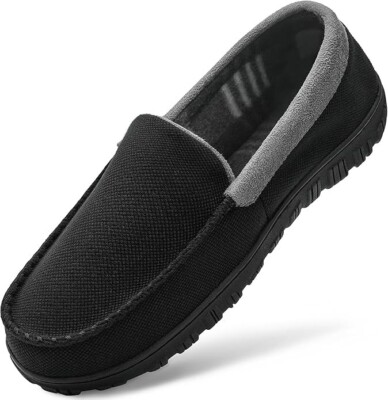 MIXIN Mens Slippers Moccasins Slippers for Men House/outdoor